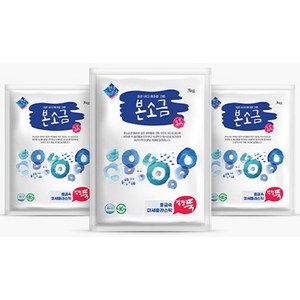 한주소금 정제소금 식품용 식기세척기용, 1kg, 3개