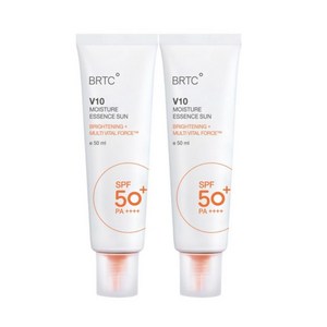 비알티씨 V10 모이스처 에센스 선크림 SPF50+ PA++++, 2개, 50ml