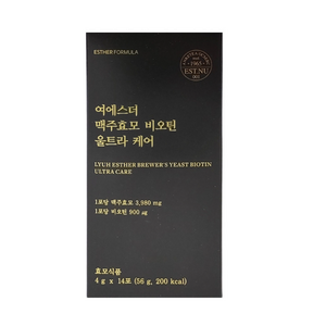 여에스더 맥주효모 비오틴 울트라 케어, 56g, 2박스