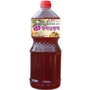 하동 매실원액 지리산산골 3년숙성 토종 황매실원액 1800ml 매실청 매실액기스 매실액, 1.8L, 1개