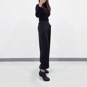 기모 와이드밴딩 통바지
