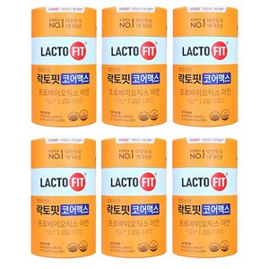 나에게 꼭 맞는 프로바이오틱스 락토핏 LACTOFIT 종근당건강 락토핏 생 유산균 코어맥스, 6세트, 60정