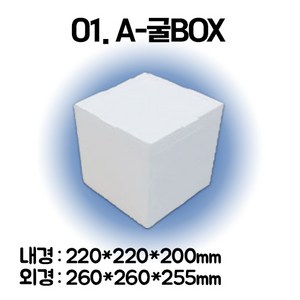 경기포장 아이스박스(스티로폼박스) 낱개, 1개, *01. A-굴BOX