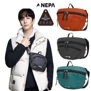 네파 _NEPA_ 공용 가벼운 산행 레저활동에 착용 가능한 패스파인더 크로스백_7KE7507허리쌕, 000, 블랙(C01)