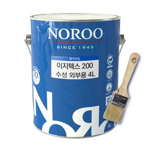 노루페인트 수성 외부용 페인트 이지텍스 200 수성페인트 4L, 1개, 화이트4리터