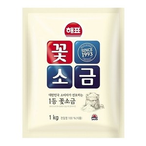 해표 꽃소금, 1kg, 3개