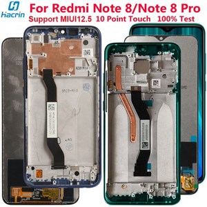 REDMI NOTE 8 LCD 디스플레이 터치 스크린 디지타이저 어셈블리 교체 용 PRO SCREEN WITH LOGO 유플러스태블릿요금