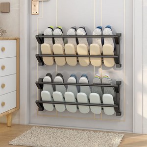 DND마켓 벽걸이 접이식 신발장 정리대고급형 (주)존글로벌, 블랙, 65cm, 1개