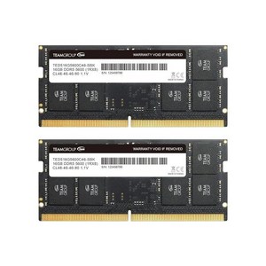 컴퓨터 부품 TEAMGROUP Elite SODIMM DDR5 64GB (32x2GB) 5600Mhz (PC5-44800) CL46 Non-ECC Unbuffered 1.1V 2, 듀얼 채널_32GB Kit (2x16GB)