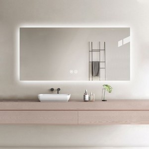사각 간접조명 스마트 무프레임 LED 거울 욕실거울 카페거울 선반거울, 900X700, 3색 조정 터치형