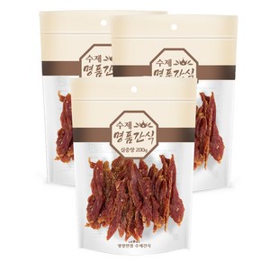 200g x 3개 고기결이 살아있는 오리 애견 수제간식, 오리 트위스트