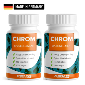 크롬 200mcg 크롬 피콜리네이트 정상 혈당 수치 유지 및 콜레스테롤 조절 서포트 독일생산, 2개, 365캡슐