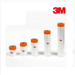 3M 커버링테이프 페인트 도색공사 건축용 비닐 보양테이프(주황) 1500mm 낱개, 10개