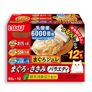 [리뉴얼] nanahau 이나바 마구로쥬레 유산균 버라이어티 65g x 12입, 유산균 참치&닭가슴살 버라이어티, 1세트