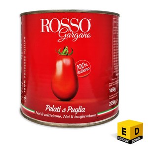 ROSSO 홀 토마토(푸투라그리) 2.55kg 토마토캔 1박스(6개), 6개