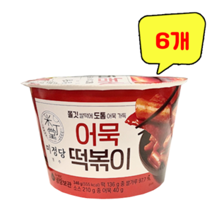 미정당 어묵떡볶이346Gx6개, 6개, 346g
