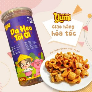 [Yumi Sweet Station] 맛있고 아삭한 마늘과 칠리 돼지껍질 고기과자 150g, 1개