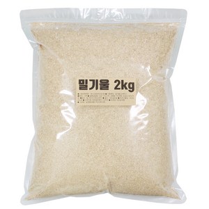 벅스앤미 밀기울 소맥피 2kg 대용량 지퍼백 ( 밀웜 슈퍼밀웜 귀뚜라미 먹이 ), 1개