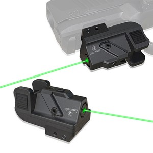 전술 녹색 레이저 시야 권총용 피카티니 위버 레일 마운트 USB 충전식 에어소프트 그린 레이저 사냥 권총, 한개옵션0, 1개