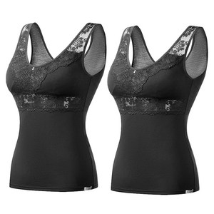 자수 레이스 캡 브라런닝 L~3XL 2장