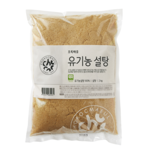 초록마을 유기농 사탕수수로 만든 설탕 2kg, 2개