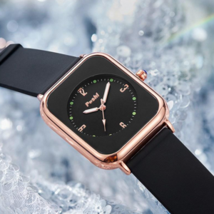 반리엘 여성 데일리 고급 손목시계 실리콘 밴드 패션 손목시계