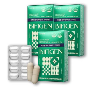 비피젠 퓨어 비피더스 프리미엄 프로바이오틱스 특허균, 30정, 3개