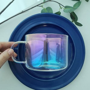 UH 오로라 내열 유리 머그컵, 1개, 오로라 내열 머그 500ml