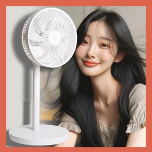 All화이트 원스 가정용 스탠드 리모컨 저소음 써큘레이터 선풍기, 스탠드형