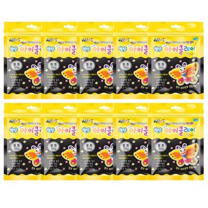 아모스 탱탱 아이 클레이 파우치 10p, 검정, 50g, 10개