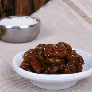 장담아 전통식품 장아찌 청매실장아찌+마늘쫑장아찌+양념깻잎 3종세트, 500g, 1개