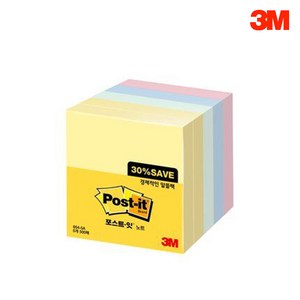 3M 포스트잇 알뜰팩 654-5A 76mmX76mm, 단품