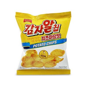 감자알칩 치즈마요맛 24g 과자 안주 간식, 1개