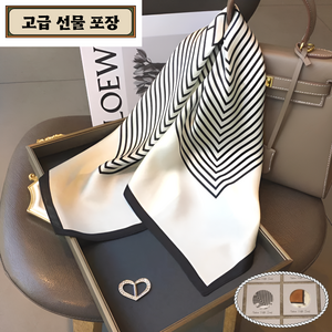 라본느 프리미엄 여성 쁘띠 봄 데일리 패션 스카프 + 고급 선물포장 포함