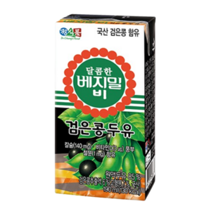 정식품 달콤한 베지밀B 검은콩 190ML 24개 검은콩추출액 432640