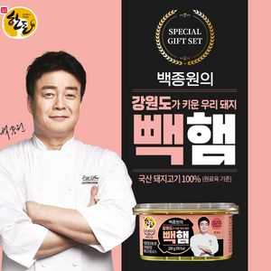 [백종원의 빽햄] 무항생제 캔햄 선물세트 200g X 9개입 / 1세트, 9개