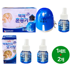 보령 그린세이프 리퀴드 액체훈증기 세트 [45일세트1개+교체용2개], 1개, 45ml