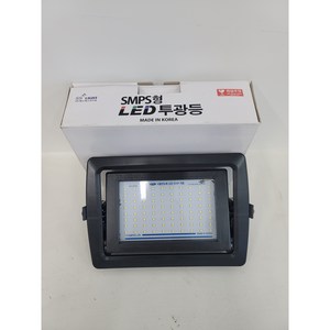 [에이치플러스몰] LED 조명 사각 매입 투광기 30W 블랙 전구색 IP67, 1개