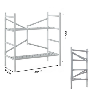 차케아 시스템비계 아시바 이동식 PT, 1.1mm - 바퀴 X, 1개