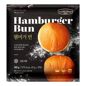 존쿡델리미트 햄버거번 180g(3개입) / 햄버거용 빵 모닝빵, 180g, 1개