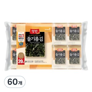 동원 양반 들기름 도시락김, 4.5g, 60개