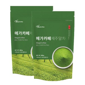 메가카페 제주말차 파우더 500g 2개세트, 2개, 1개입