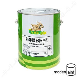 노루페인트 슈퍼 에나멜 플러스 4L 철재 목재 유성 페인트, 특청색, 아래의 조색안내를 꼭 확인하세요., 유광, 1개