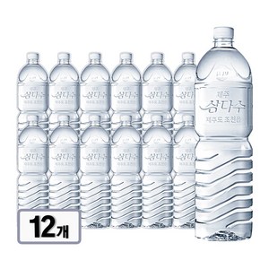 [[ 삼다수 무라벨 ]] 한라산 청정 화산 암반수, 12개, 2L
