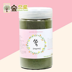 숲으로허브 천연곡물팩 쑥가루 통 90g, 1개, 1개입