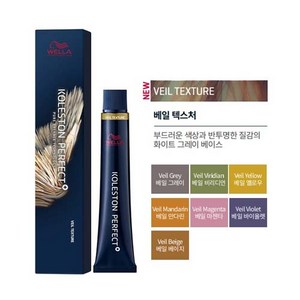 웰라 NEW 콜레스톤 퍼펙트 플러스 80g 신형 염색약 베일텍스처 산화제 포함, 1개, 12/95