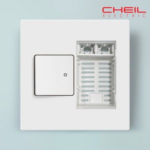 다온조명 제일전기공업 보일러 온도공란 스위치 CHEIL 디노 커버, 스위치1구(좌)+온도공란