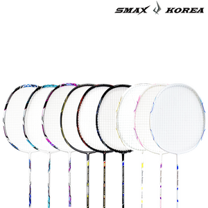 스맥스코리아 풀카본 초경량 배드민턴 라켓 3u 4u 5u 6u 7U 초급자부터 상급자용 어린이 KC인증, 제우스 블랙, 1개