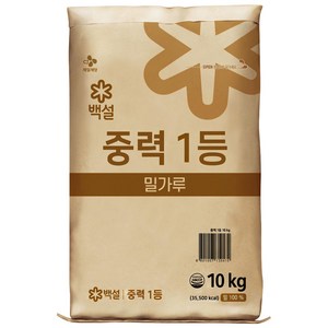 백설 중력1등 밀가루, 10kg, 1개