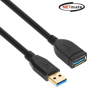 넷메이트 NM-UF330BKZ USB3.0 연장 AM-AF 케이블 3m (블랙), 1개